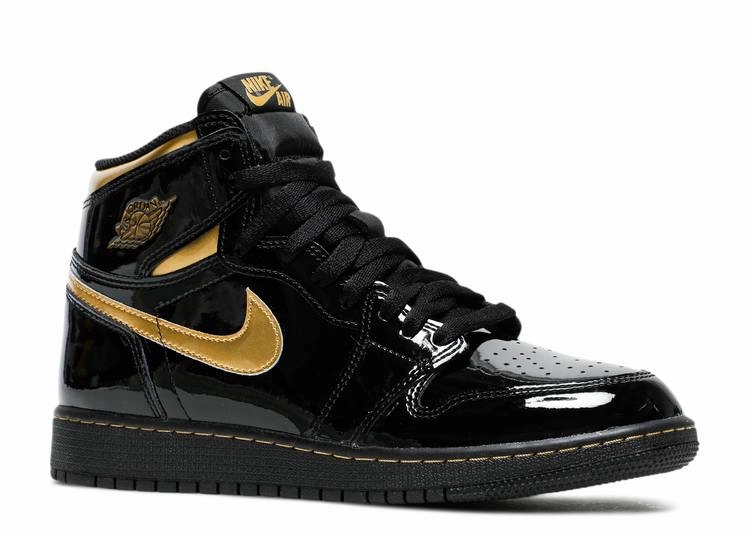 Jordan 1 Retro High Black Metallic Gold (2020) professional quality