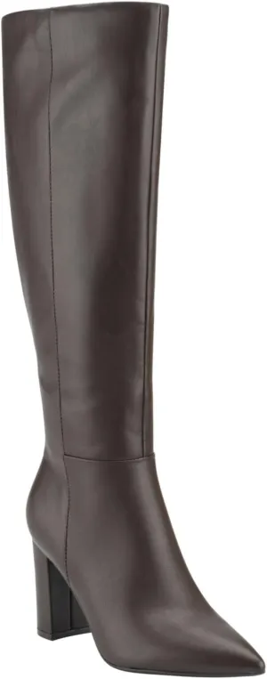 Marc Fisher Womens Grapple Faux Leather Tall Knee-High Boots