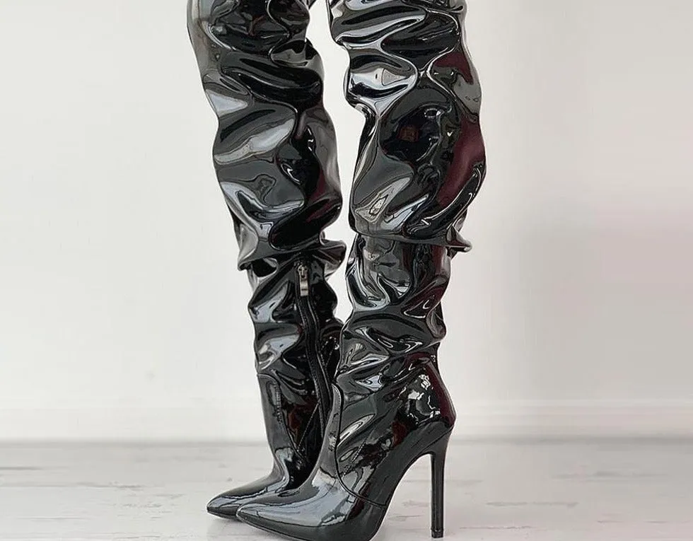 Mature Black Over The Knee Boots