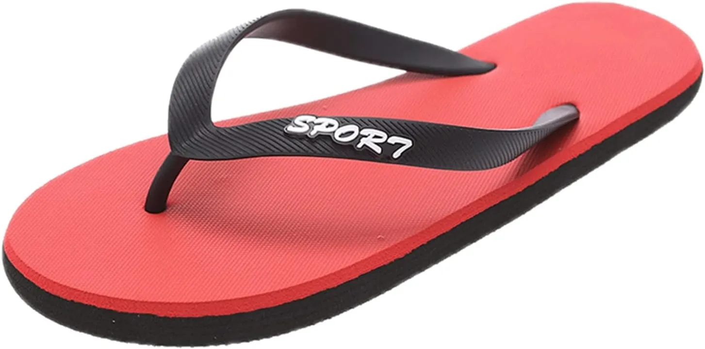 Men Fashionable Flat Toe Flip Flops Flat Beach Flip Flops Fashion Toe Flip Flops Sandals Air Walk Flip Scandals