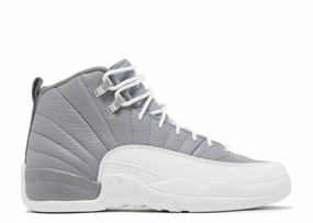 Comfort Stride running in a fen area shoes Jordan 12 Retro Stealth (GS)