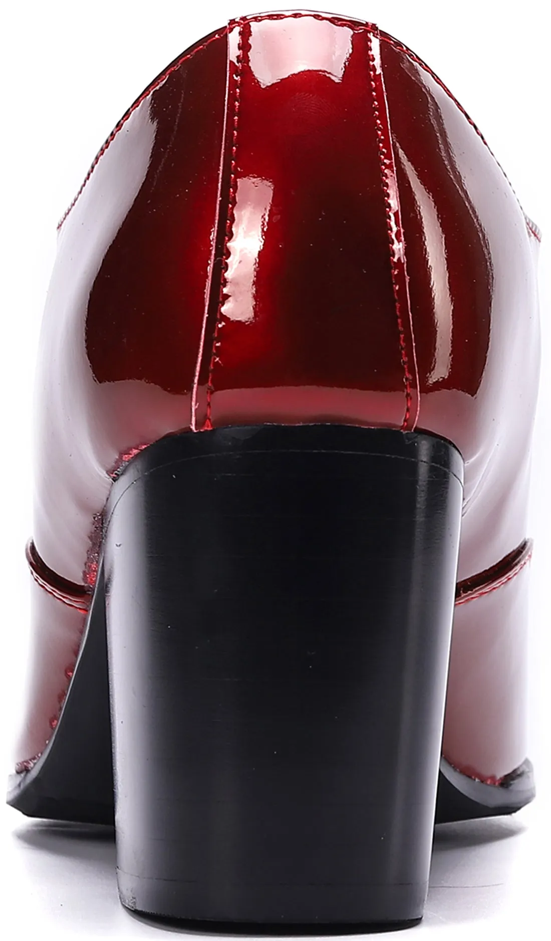 Men's 5G Zipper Cuban Heel Leather Loafer