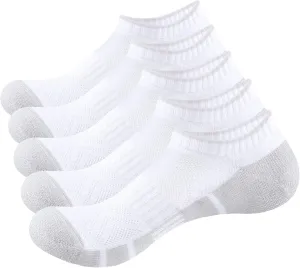 Men's Athletic Ankle Socks For Men, Cushioned Running Socks Anti-Odor Low Cut Everyday Breathable Cotton Socks