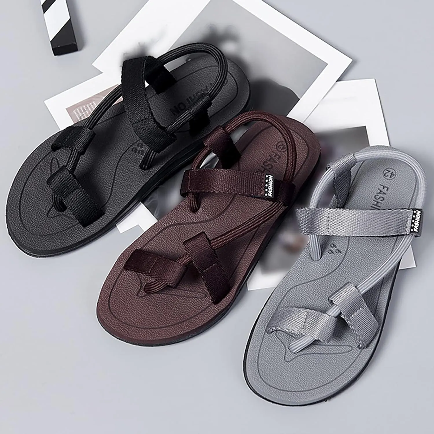 Mens Beach Sandals Sandal for Men Mens Sandals Breathable Beach Lightweight Adjustable Straps Non Slip Sandal