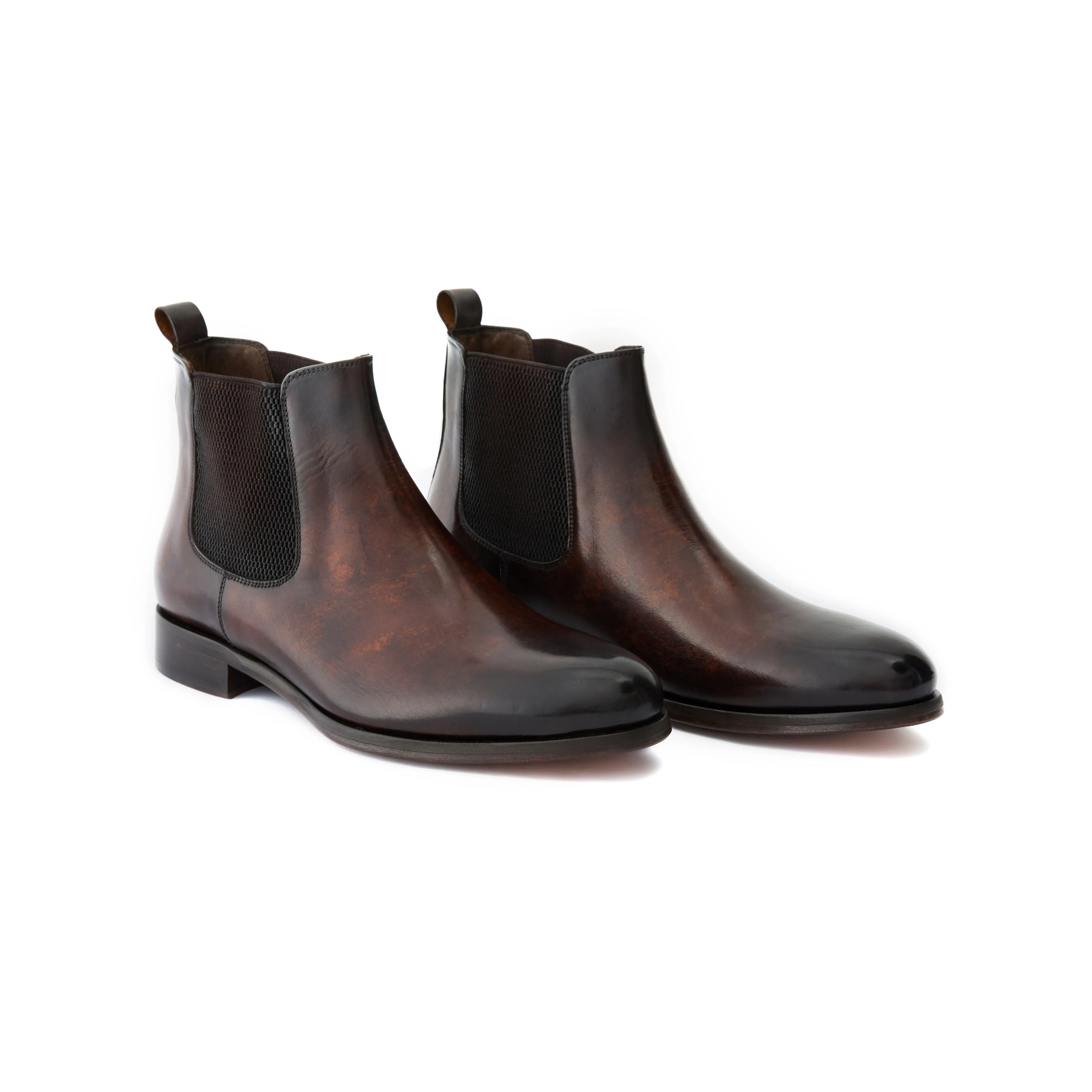 Men's Calf Leather Handmade Chelsea Boots M10004