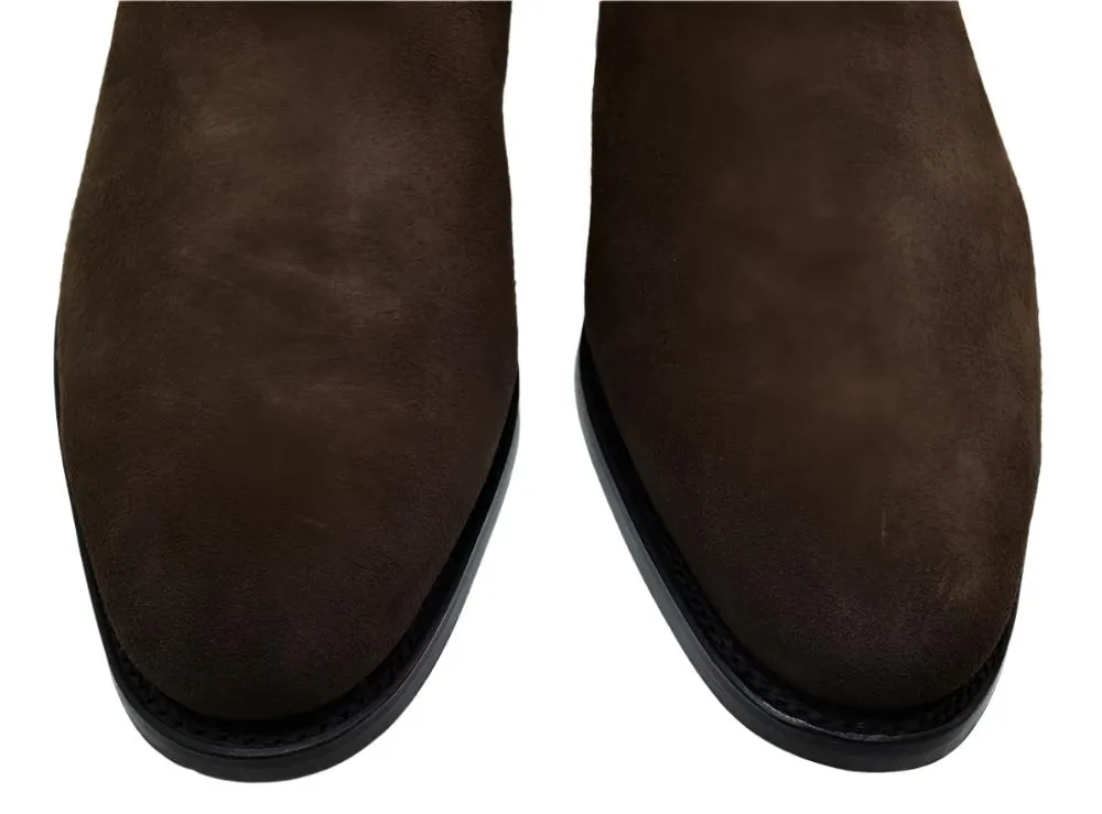 Men's Chelsea Boots Sendra 9904 Brown Suede Pull-Up last pair size 42