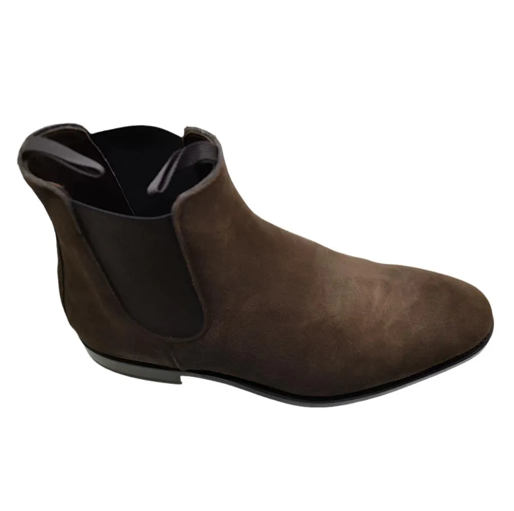 Men's Chelsea Boots Sendra 9904 Brown Suede Pull-Up last pair size 42