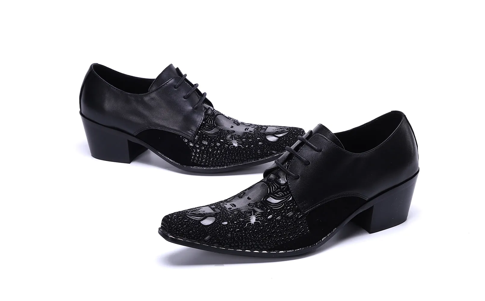 Men's Cuban Heel Ballroom Western Derby