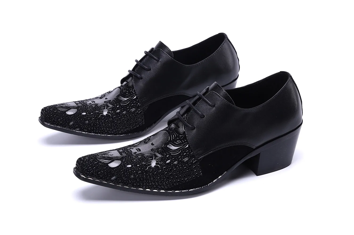 Men's Cuban Heel Ballroom Western Derby