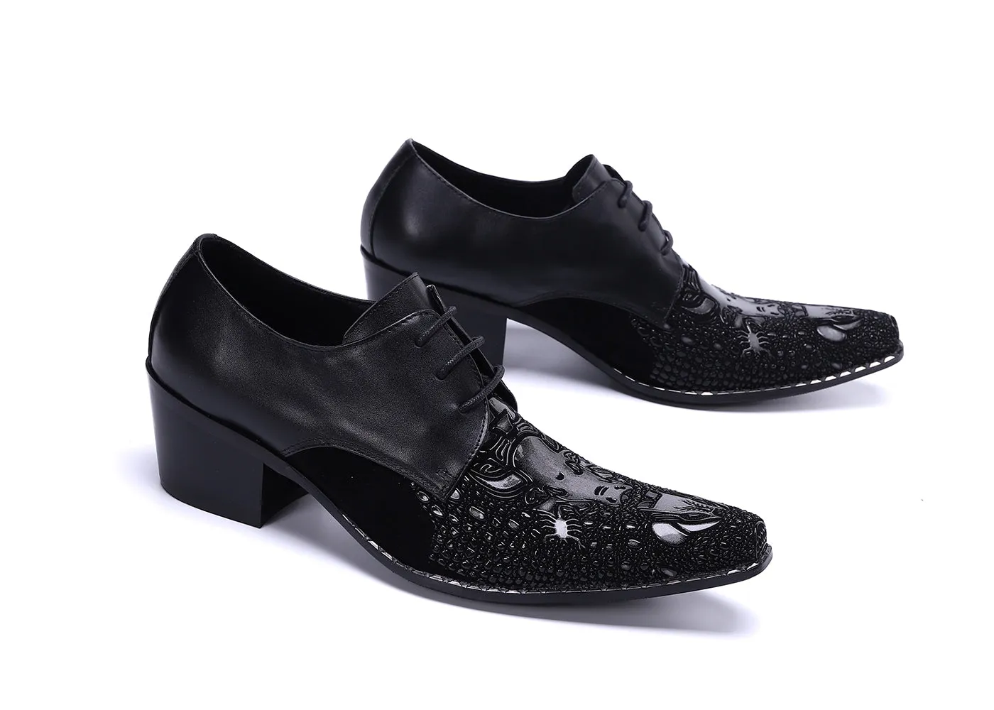 Men's Cuban Heel Ballroom Western Derby