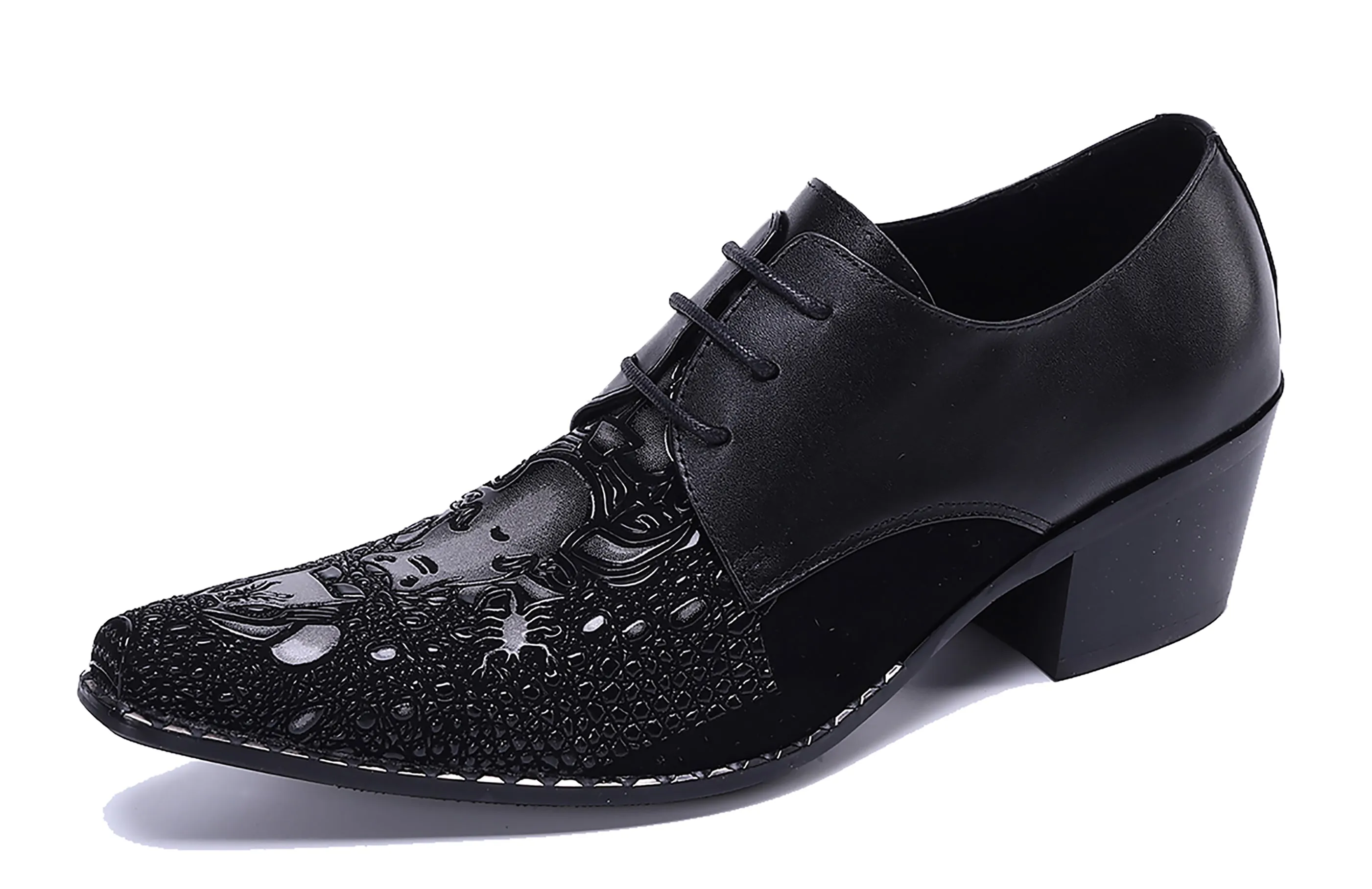 Men's Cuban Heel Ballroom Western Derby