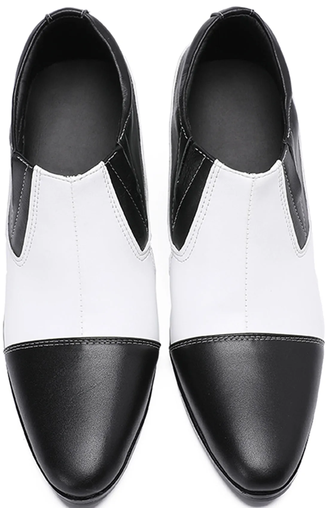 Men's Cuban Heel Leather Opera Pumps