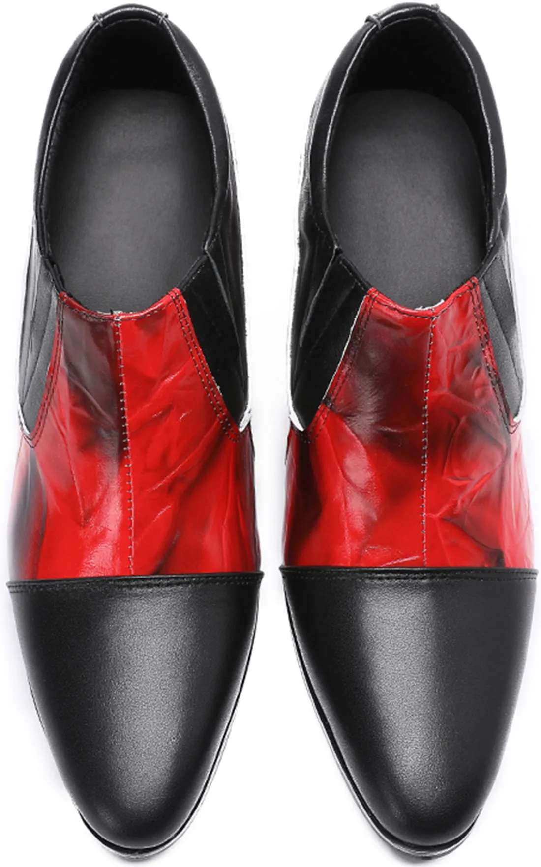 Men's Cuban Heel Leather Opera Pumps