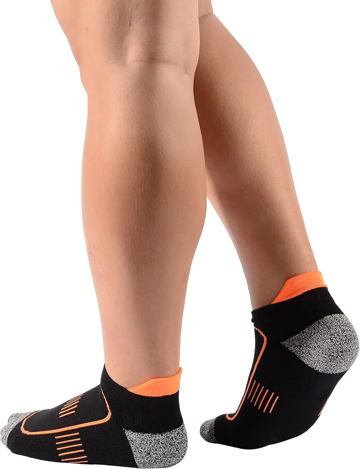 Men's Cushioned Anti Odor Blister Proof Quarter Crew Low Cut Compression Running Trekking Socks