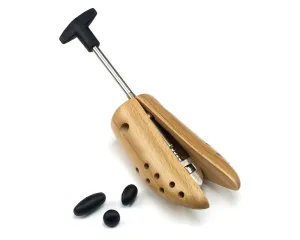 Mens Deluxe Beech Wood Shoe Stretcher 4 Sizes metal core
