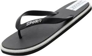 Mens Flip Flops Thong Sandals Lightweight Slippers for Beach Open Toe for Summer Soft Footbed Thick