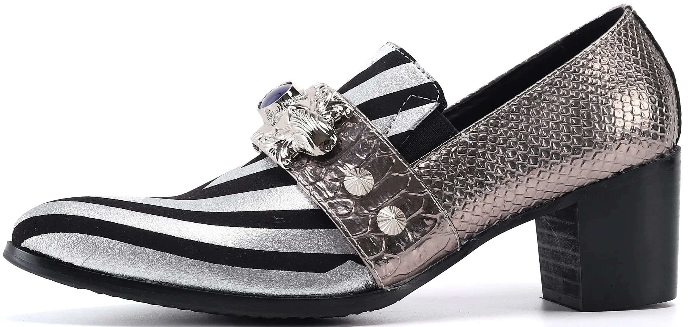 Men's Leather Jewelry Opera Pumps