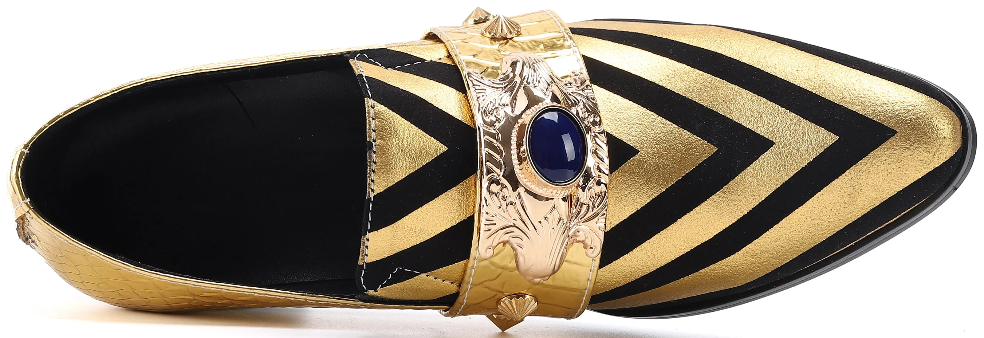 Men's Leather Jewelry Opera Pumps