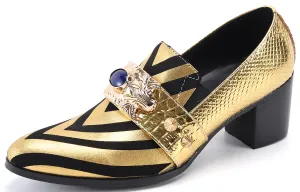 Men's Leather Jewelry Opera Pumps