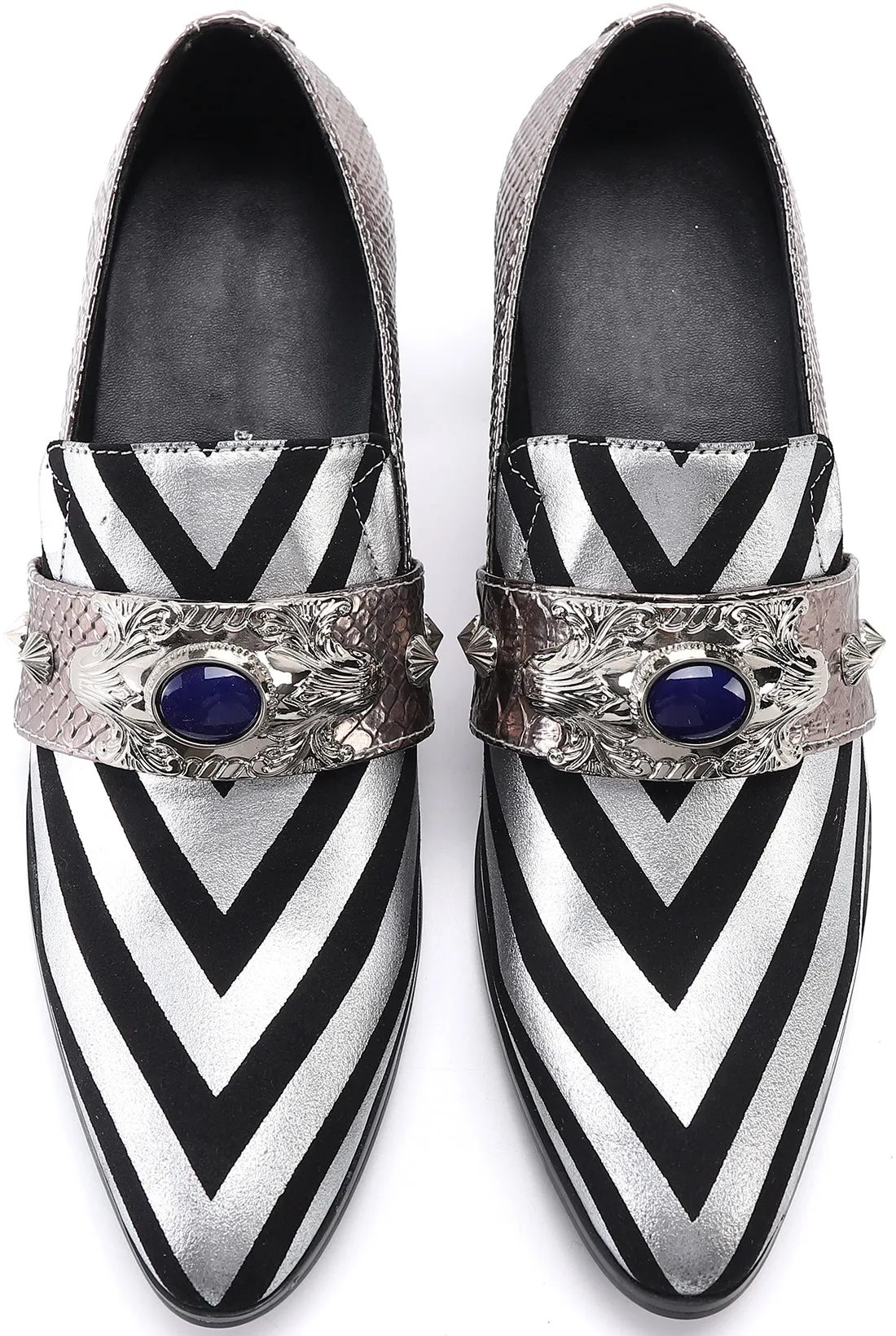 Men's Leather Jewelry Opera Pumps