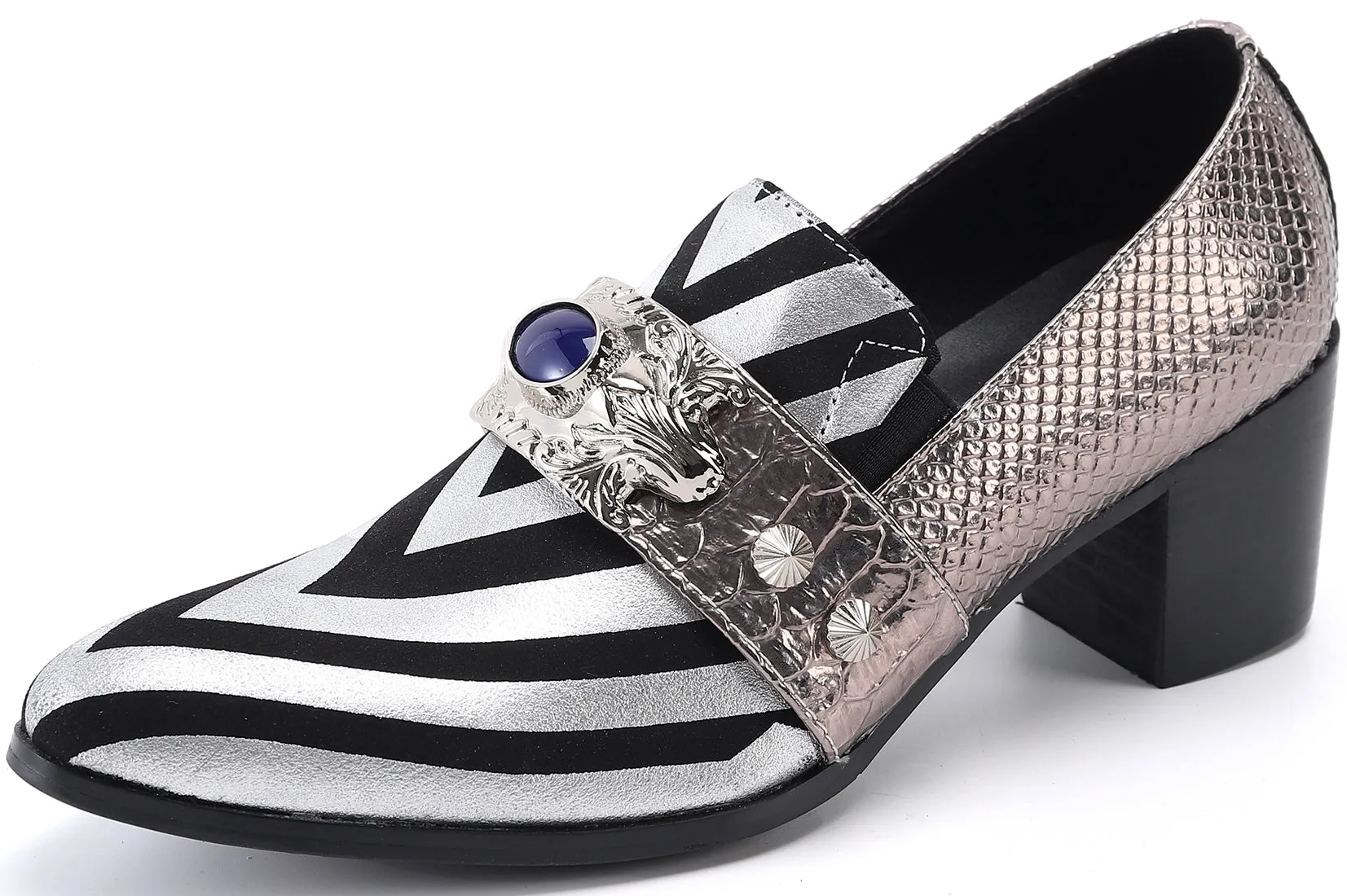 Men's Leather Jewelry Opera Pumps