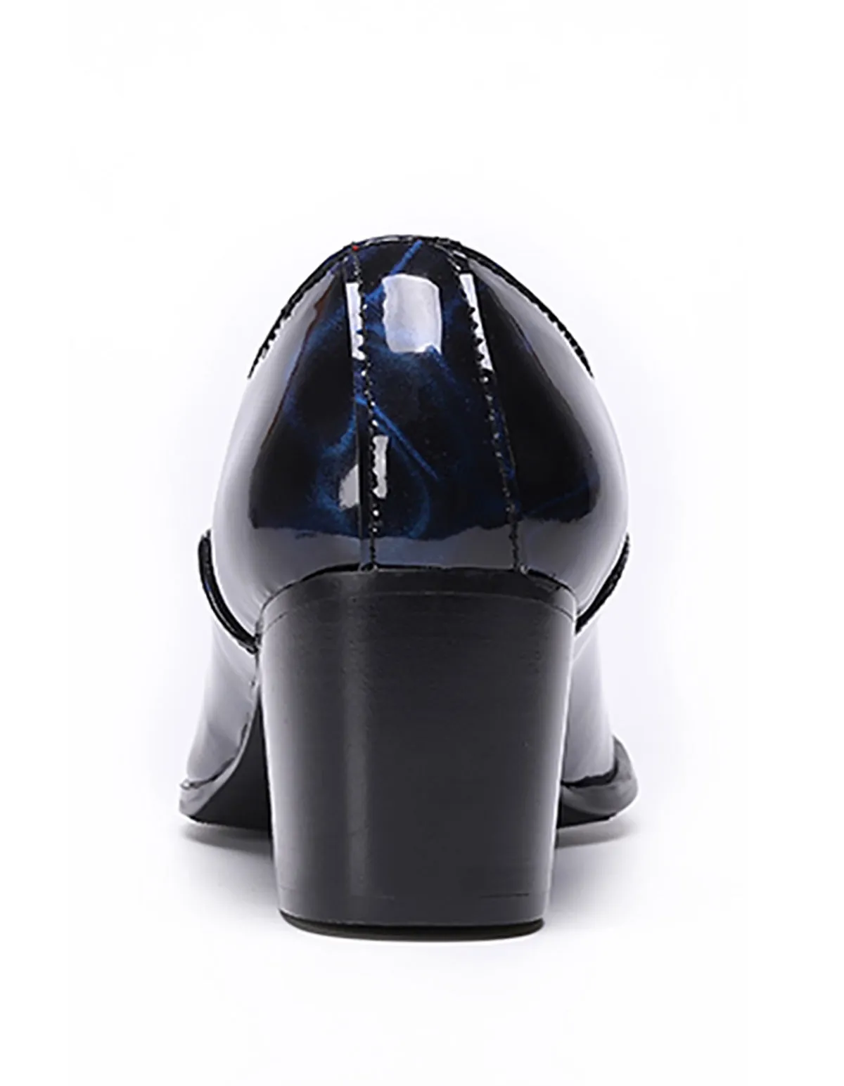 Men's Patent Leather Lace-Up Opera Pumps