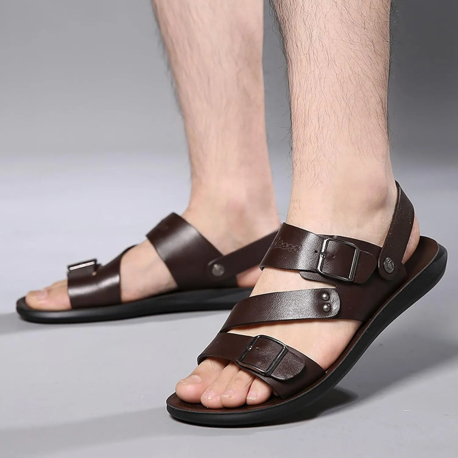 Mens Sandals Sandal Men Mens Beach Sandals Comfortable Adjustable Straps Open Toe Breathable Outdoor Sandal