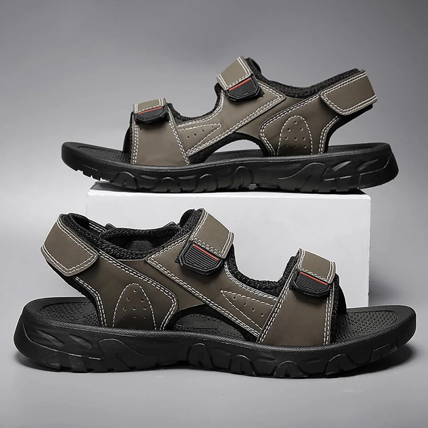 Mens Sandals Sandal Men Mens Beach Sandals Lightweight Non Slip Summer Casual Adjustable Straps Sandal