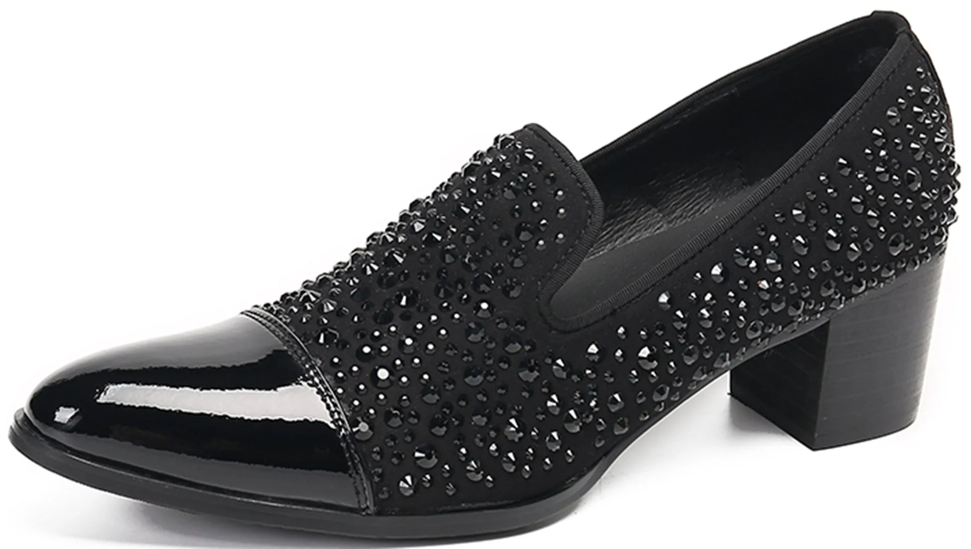 Men's Shiny Leather Opera Pumps