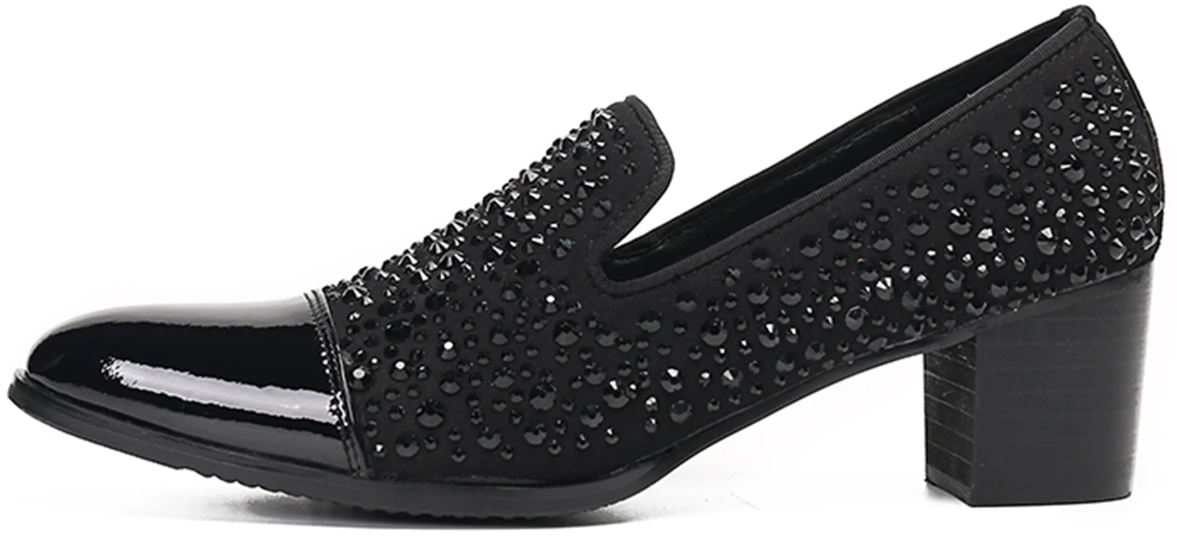 Men's Shiny Leather Opera Pumps