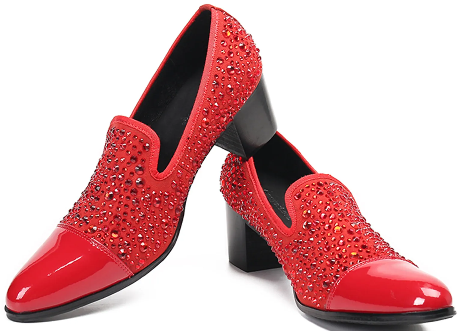Men's Shiny Leather Opera Pumps