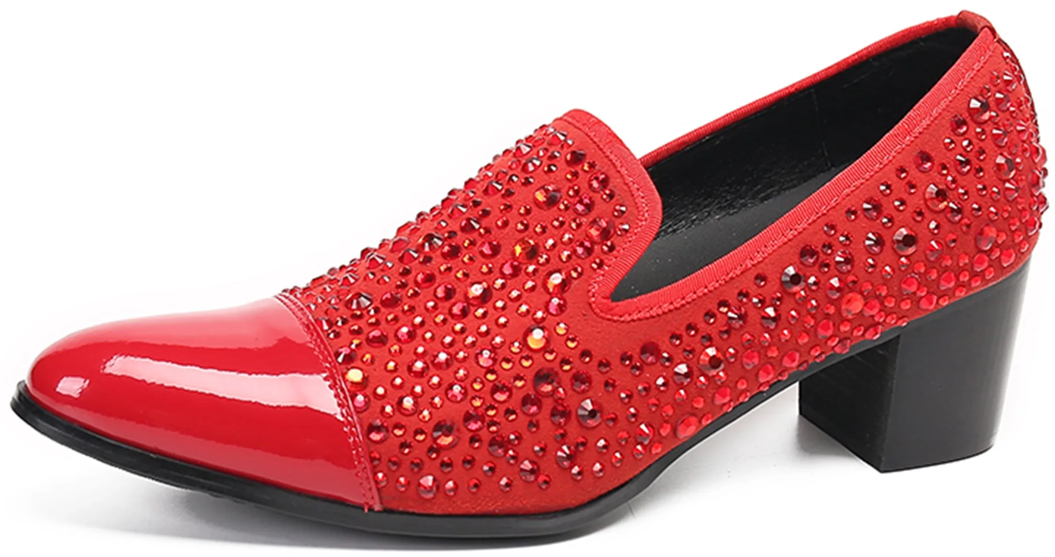Men's Shiny Leather Opera Pumps