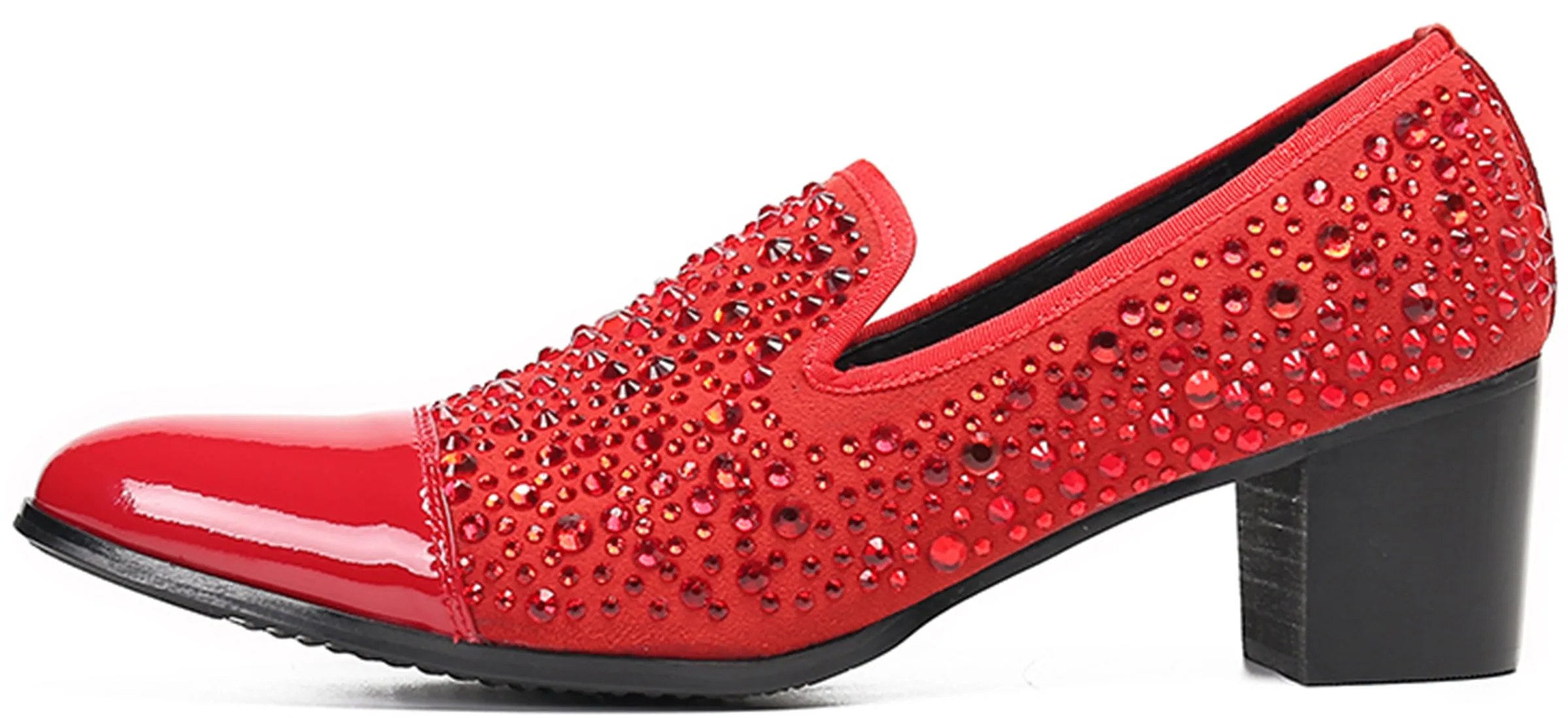 Men's Shiny Leather Opera Pumps