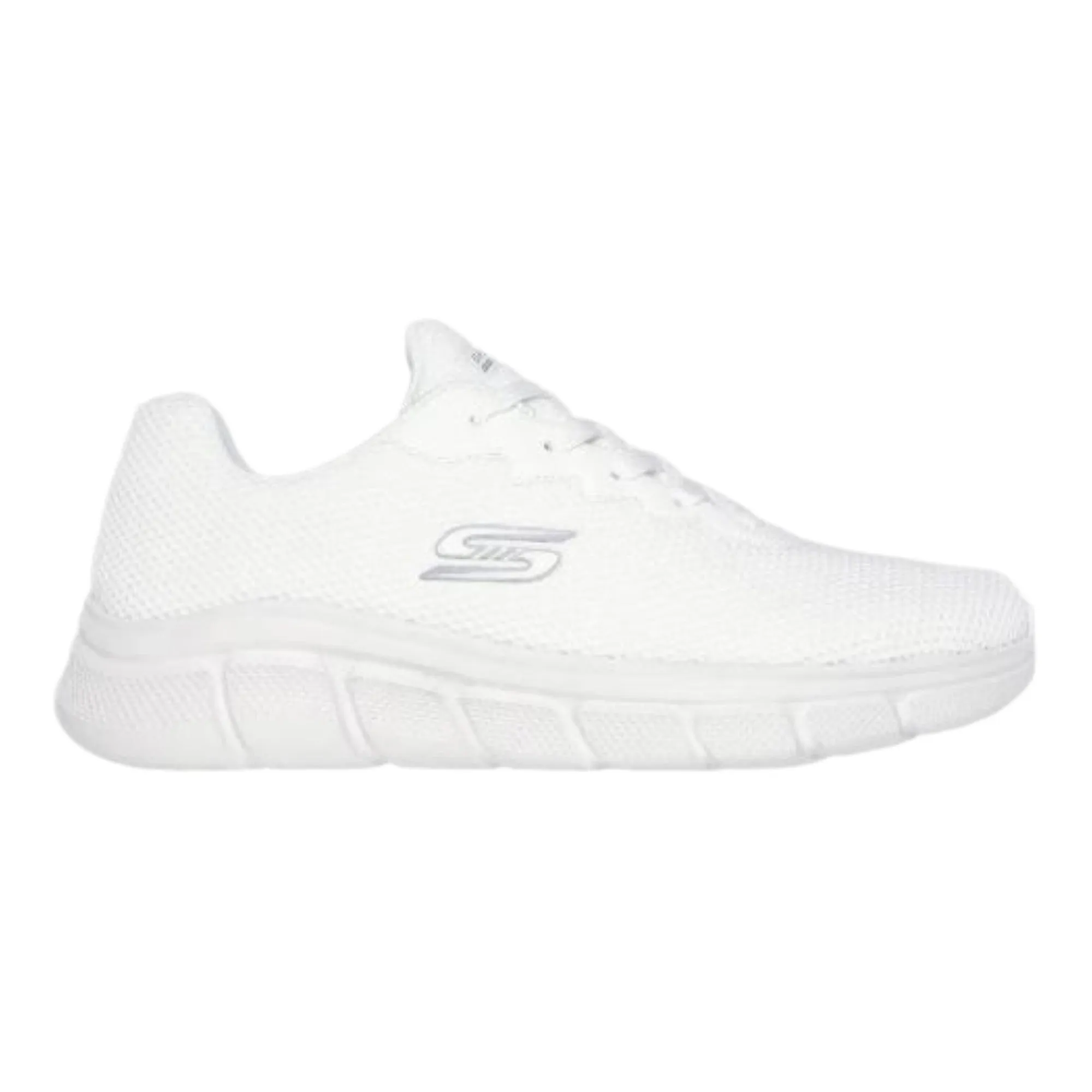 Mens Skechers Bobs Sport B Flex - Chill Edge Shoes Off White