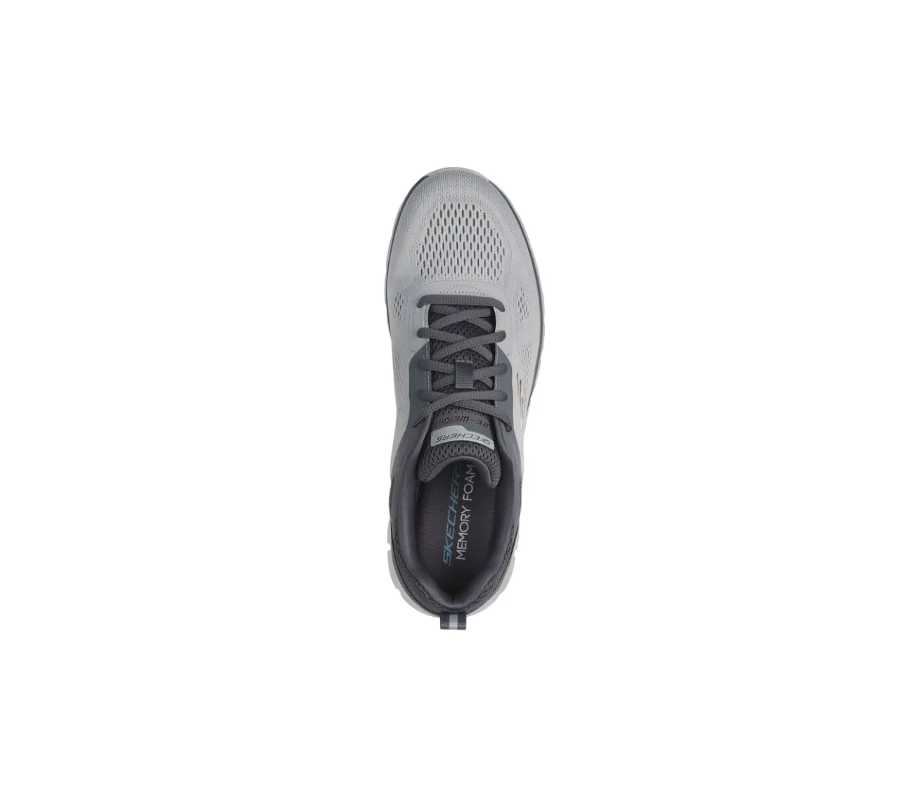 Mens Skechers Track Broader Shoes Grey