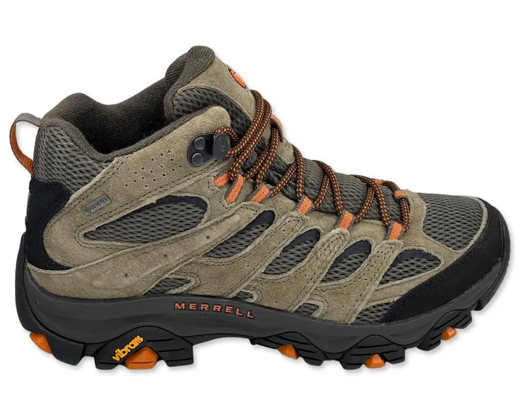 Merrell Moab 3 Mid Gore-Tex Hiking Shoes in Olive Green for Men's