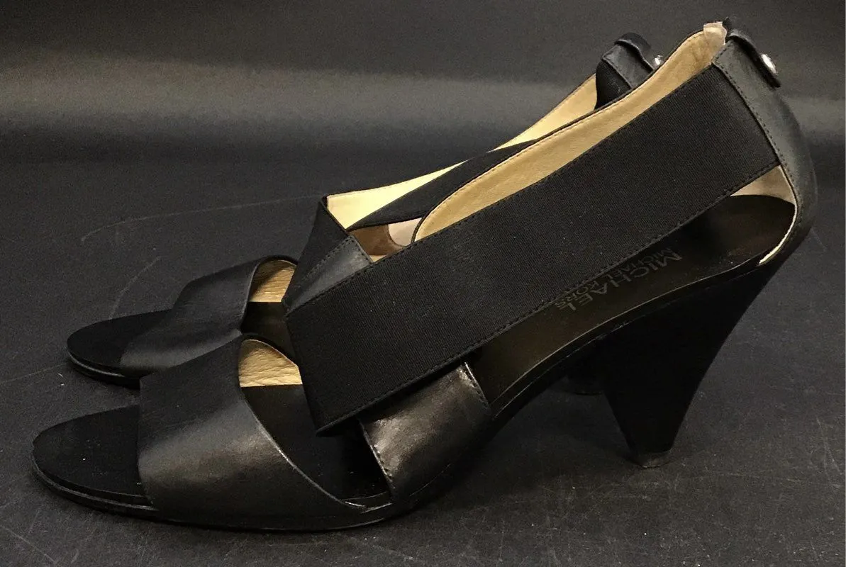 Michael Kors Women's Black Slingback Heels - Size 9.5