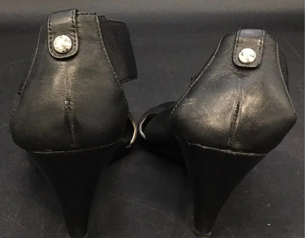 Michael Kors Women's Black Slingback Heels - Size 9.5