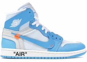 Multi Density Lace   Up Jordan 1 Retro High Off-White University Blue (Preowned Size 9.5)