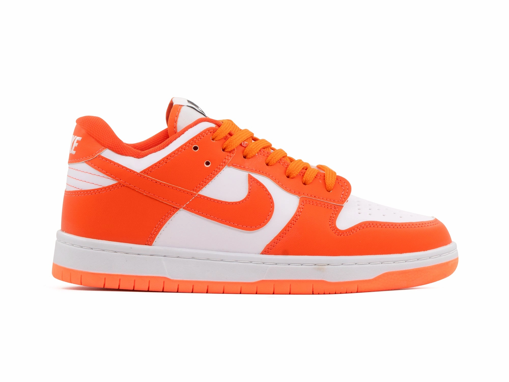Enhanced Traction Natural Flexibility Tenis Dunk Low Blanco Naranja