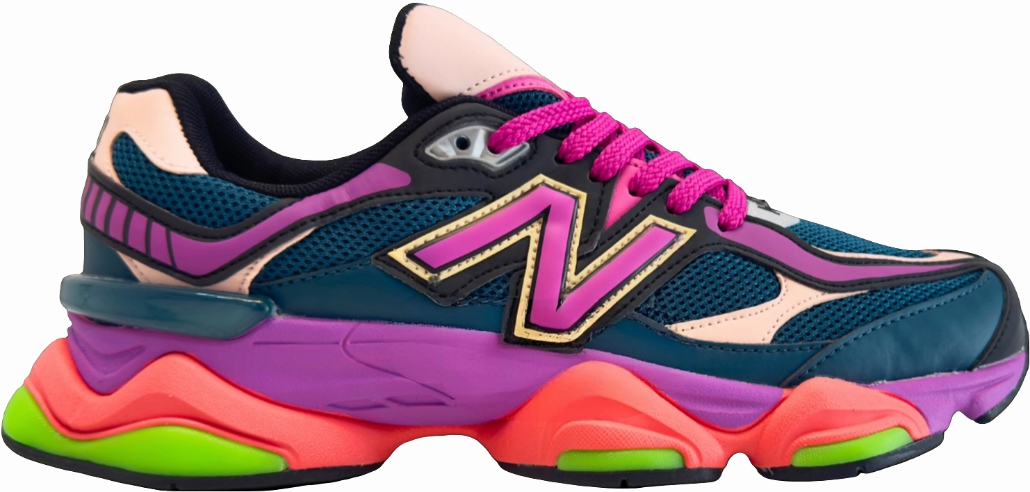 Breathable mesh construction Enhanced Grip Pattern New balance 9060 tear aqua