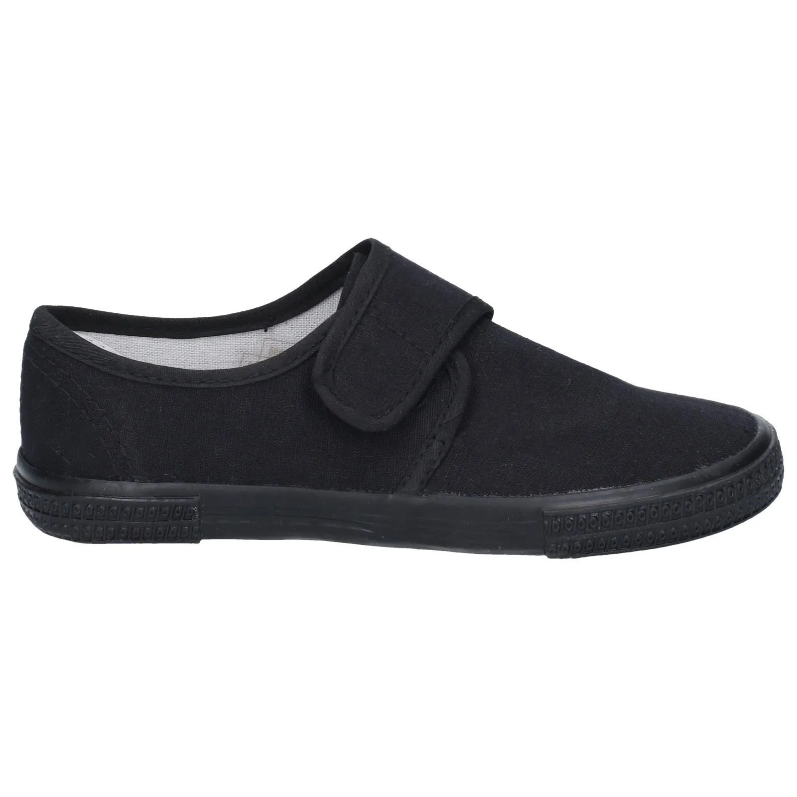 Mirak Boys Plimsolls - Velcro Boxed in Black, 1-13