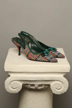 MIU MIU Multicolor Slingbacks
