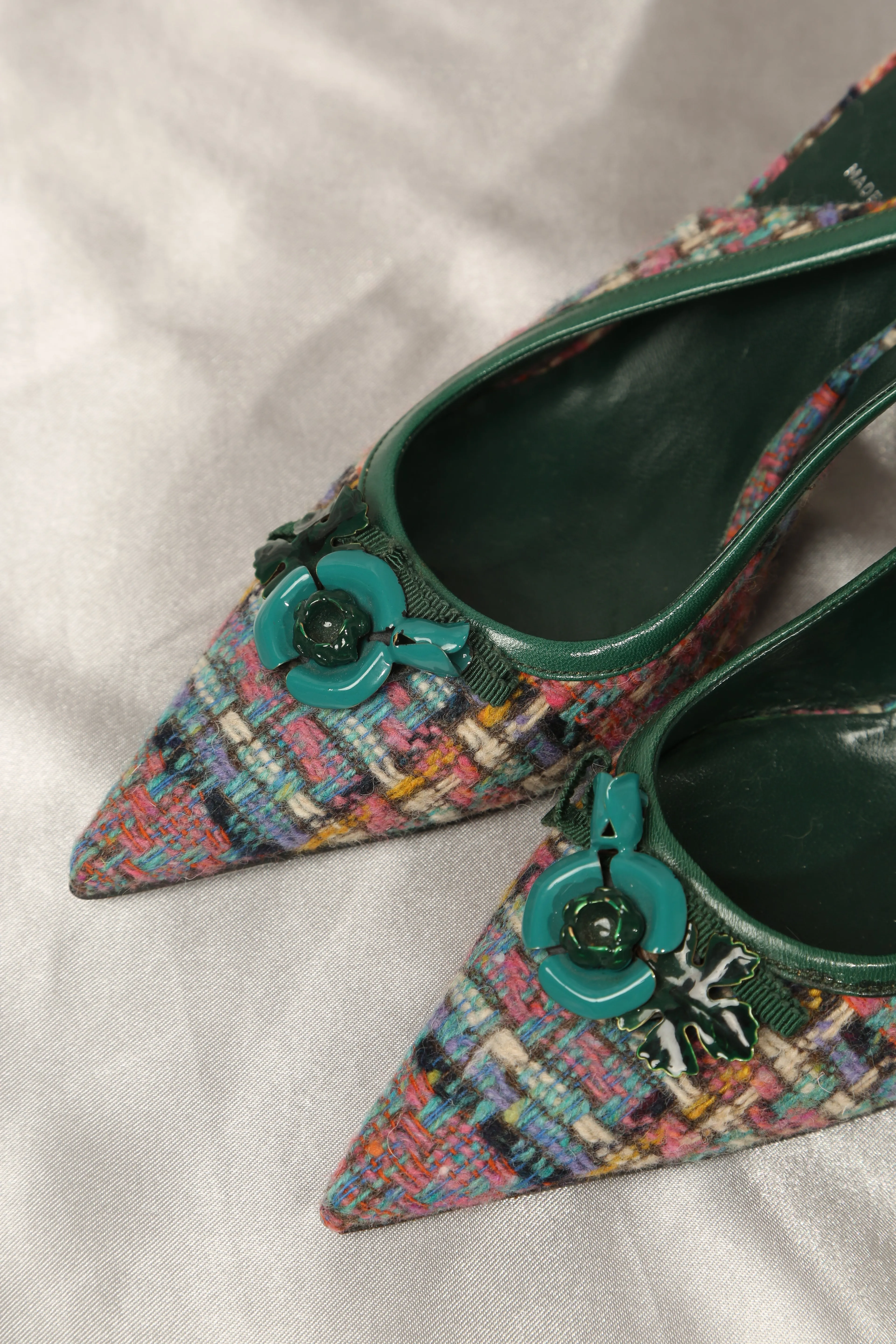 MIU MIU Multicolor Slingbacks