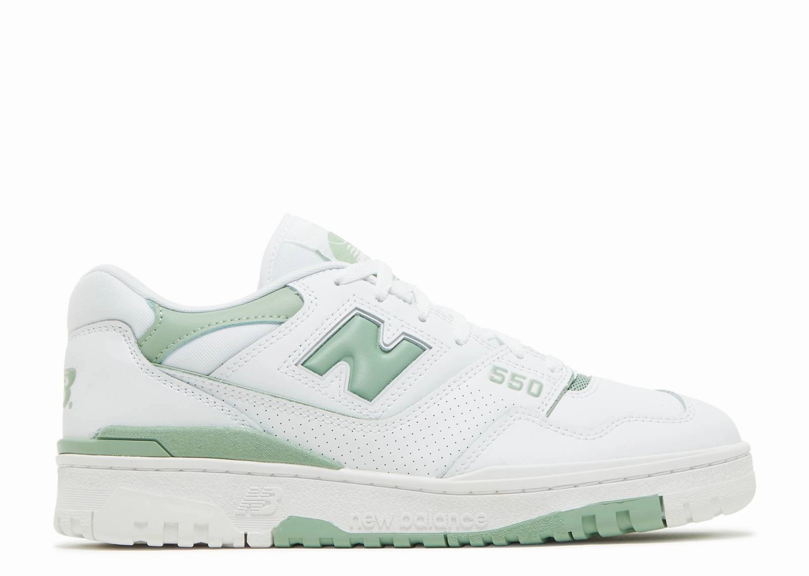 All Day Comfort Design Soft Arch New Balance 550 White Mint Green