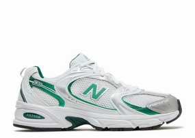 New Balance 530 White Nightwatch Green Shock Resistance