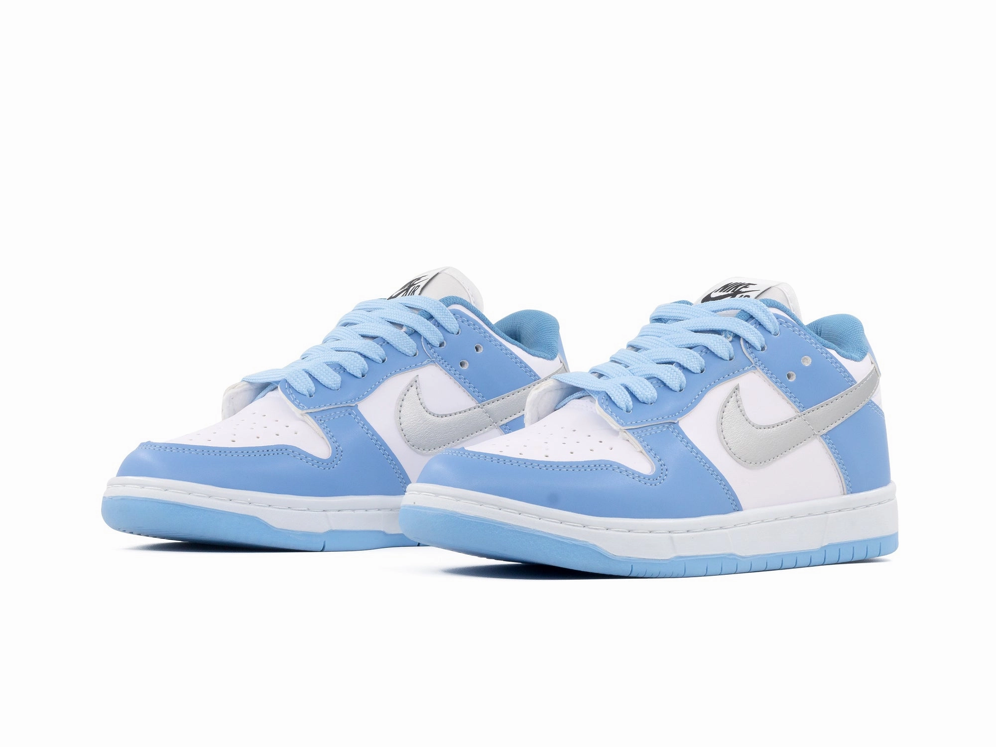 Comfort Ankle Tenis Dunk Low Blanco Cielo Gris