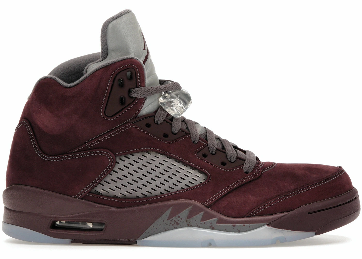 Rockered Sole Ergonomic Shape Jordan 5 Retro Burgundy (2023)