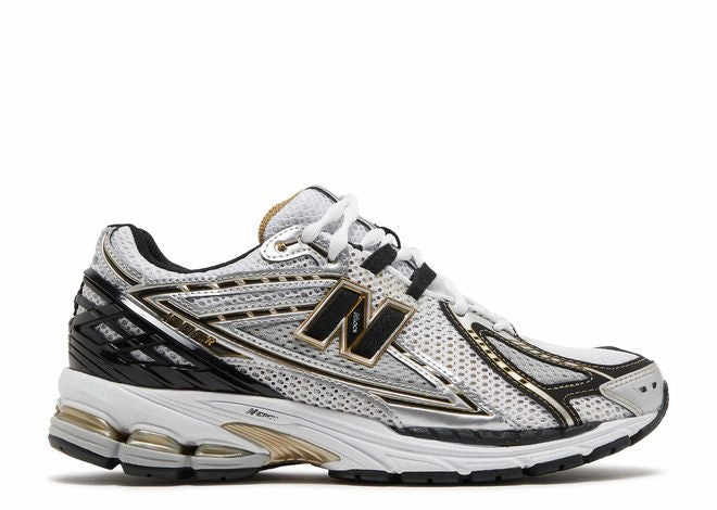 New Balance 1906R White Metallic Gold stretchy design