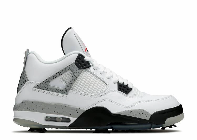 Jordan 4 Retro Golf White Cement rigid insole shoes running armbands